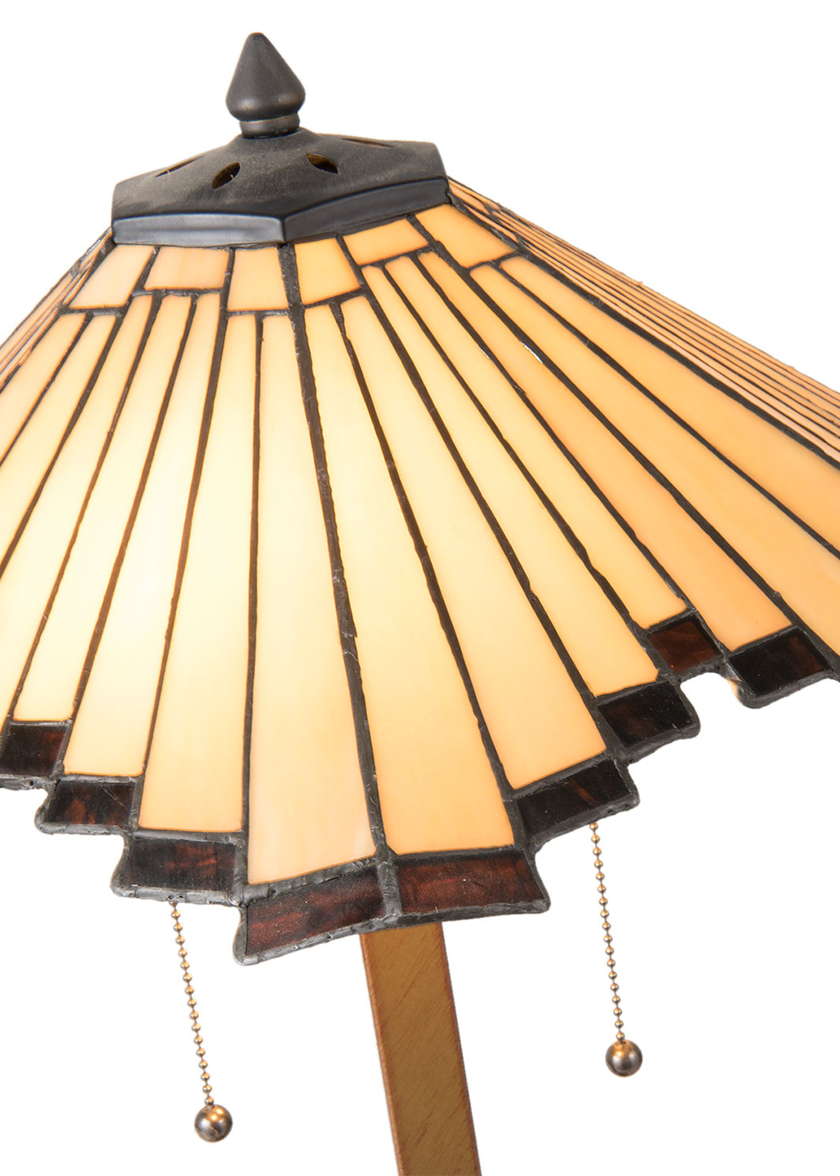 Clayre & Eef Tafellamp Tiffany Ø 45*64 cm E27/max 2*60W 5LL-5735