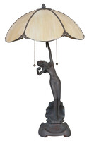 Clayre & Eef Lampe de table Tiffany Ø 41*70 cm E27/max 2*60W 5LL-5719