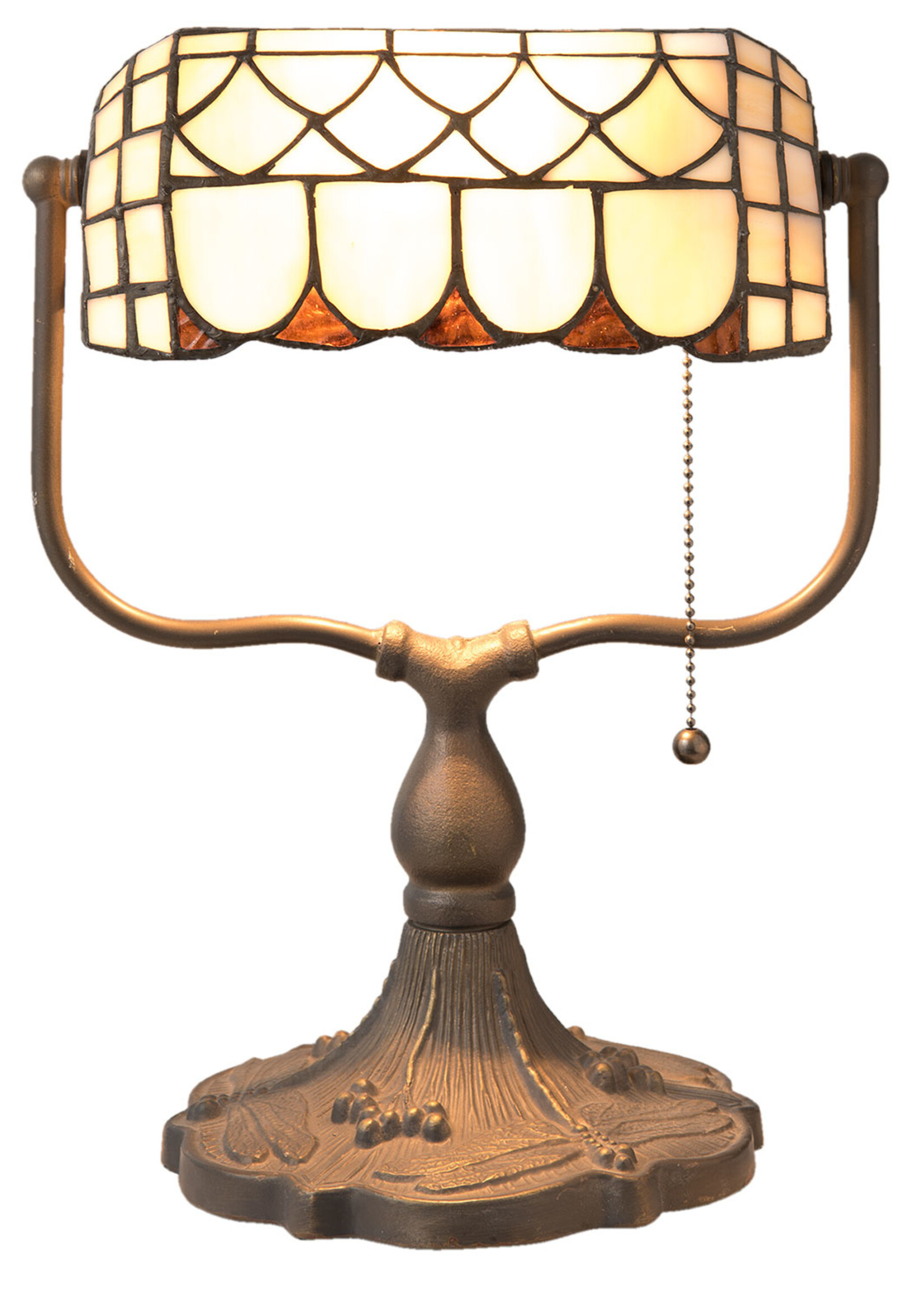 Clayre & Eef Bureaulamp Tiffany 26*21*37 cm E27/max 1*60W 5LL-5729