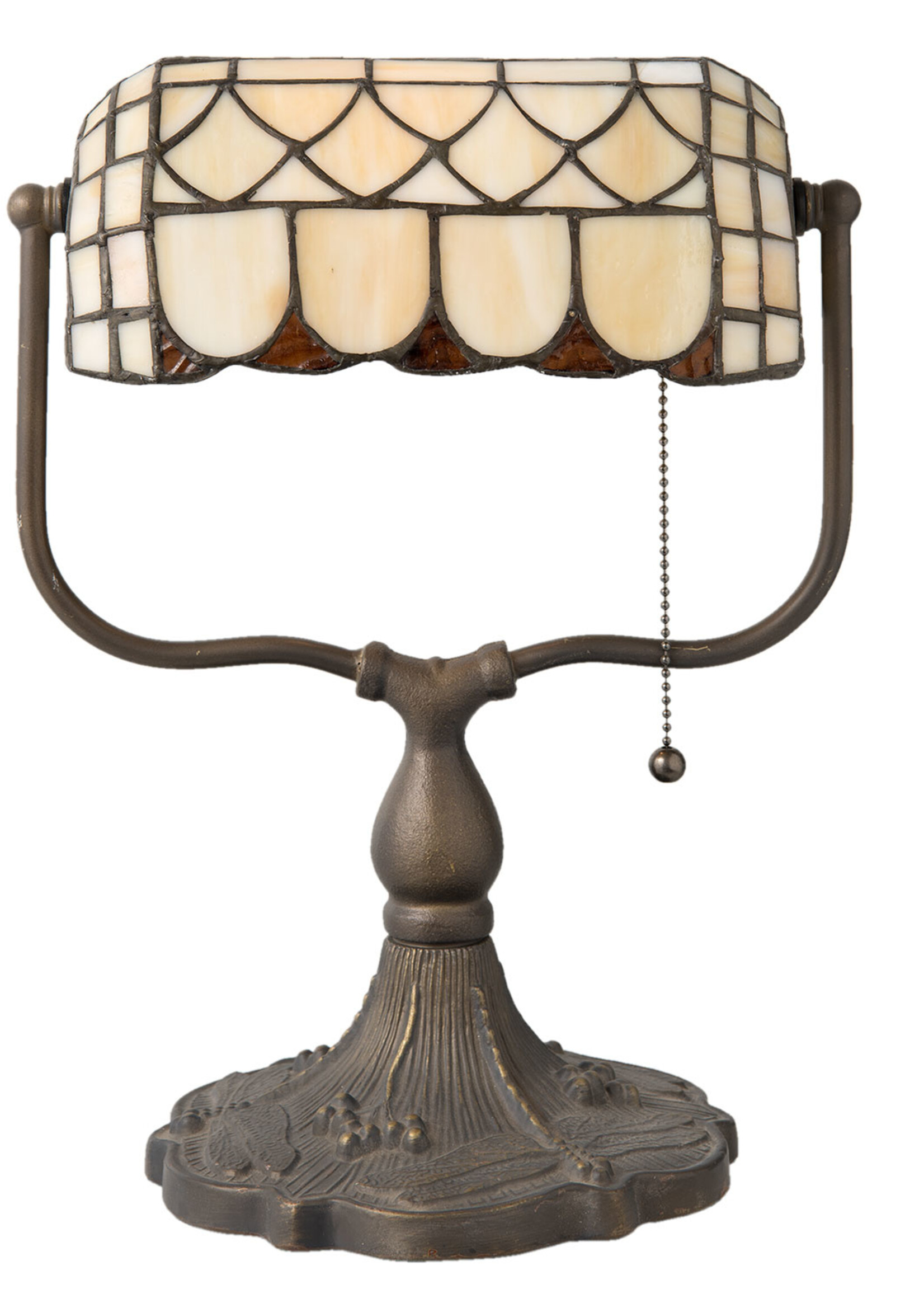 Clayre & Eef Bureaulamp Tiffany 26*21*37 cm E27/max 1*60W 5LL-5729