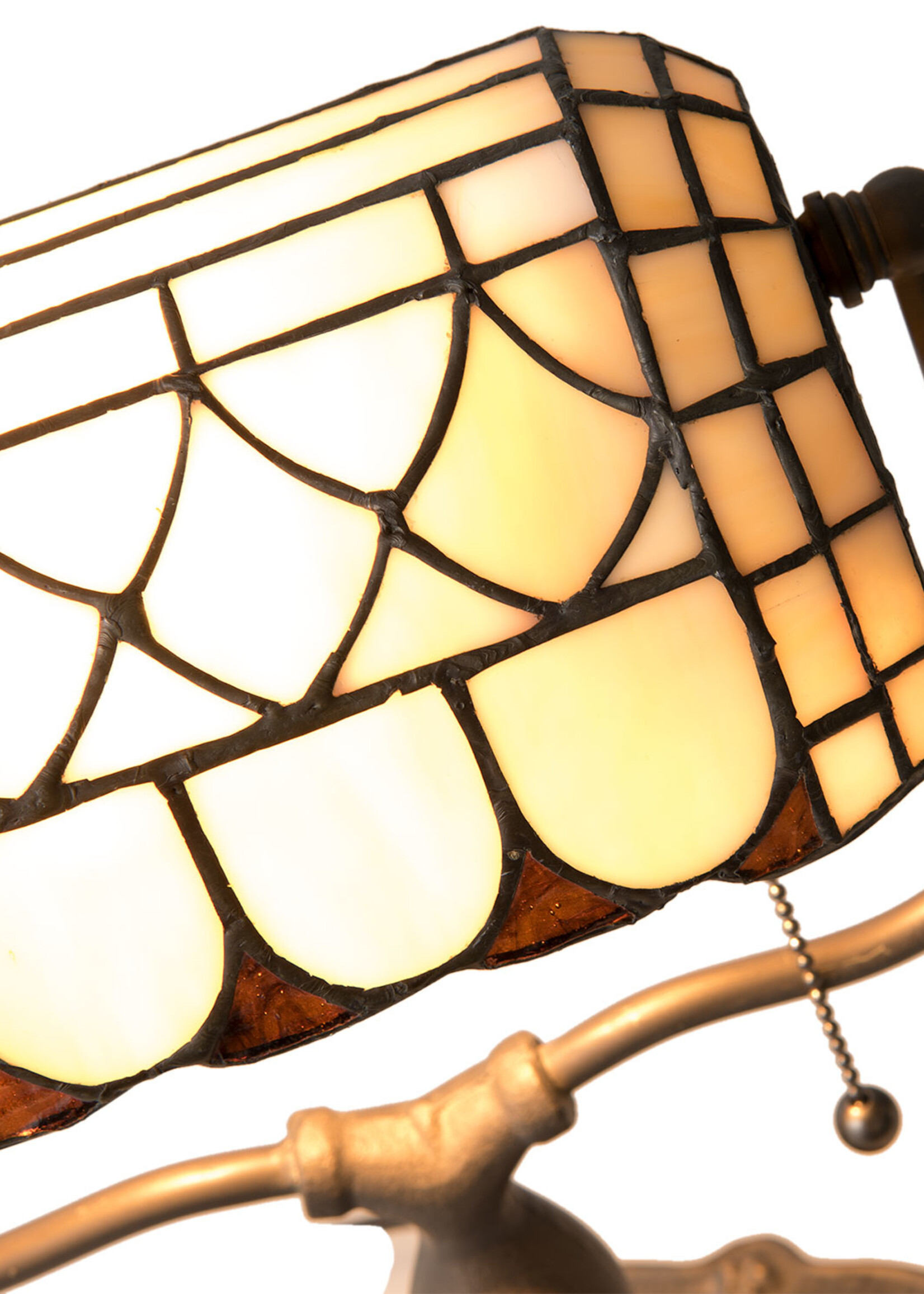 Clayre & Eef Lampe de bureau Tiffany 26*21*37 cm E27/max 1*60W 5LL-5729