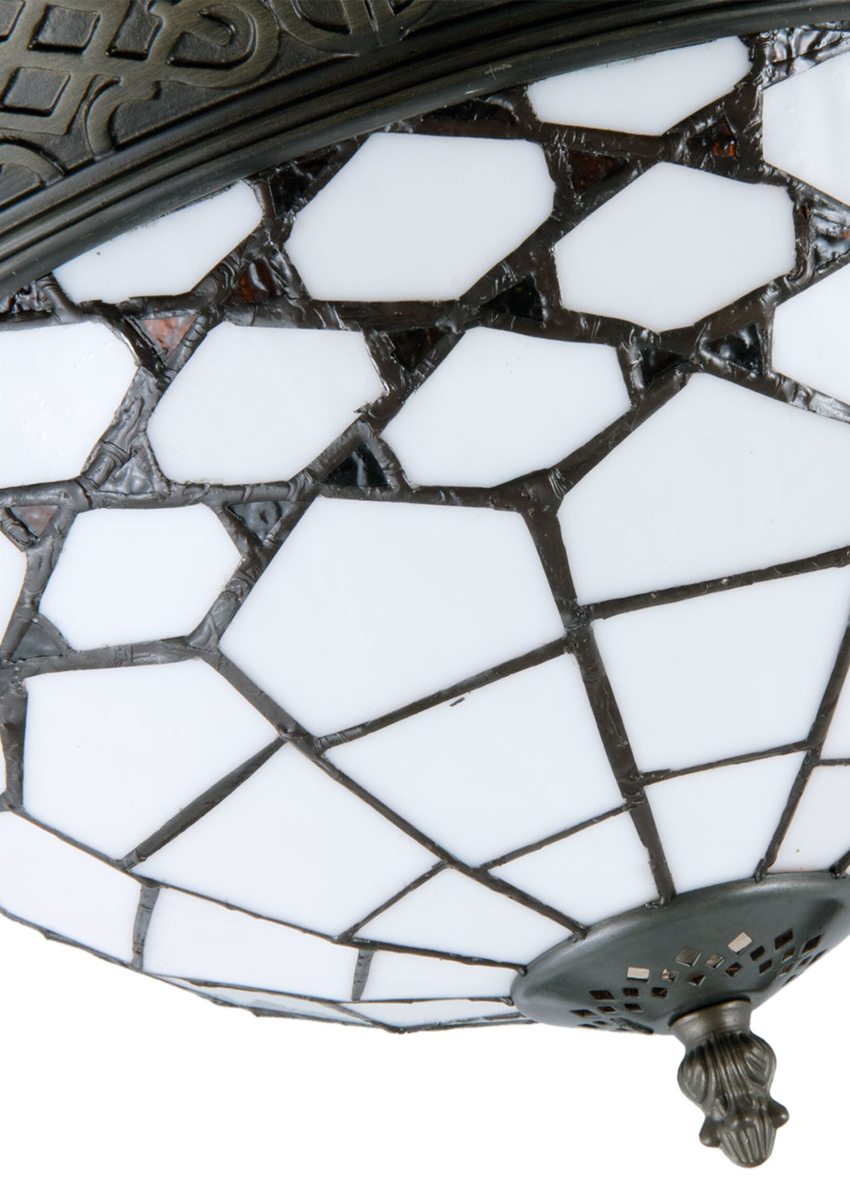 Clayre & Eef Plafondlamp Tiffany Ø 38*19 cm E14/max 2*40W 5LL-5891