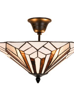 Clayre & Eef Plafonnier Tiffany Ø 40*28 cm E14/max 2*40W 5LL-5896