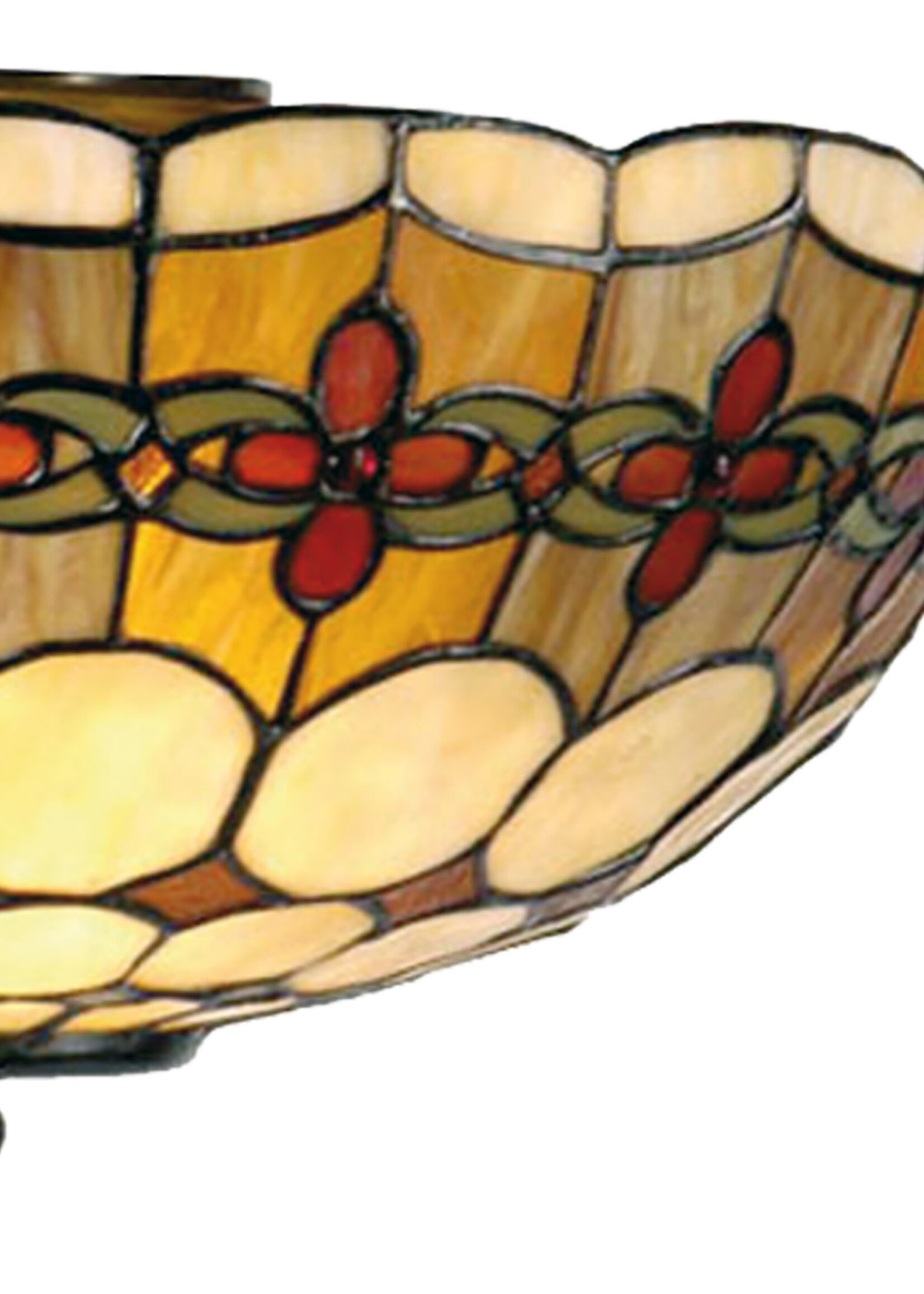 Clayre & Eef Plafonnier Tiffany Ø 40*24 cm E14/max 2*40W 5LL-5416