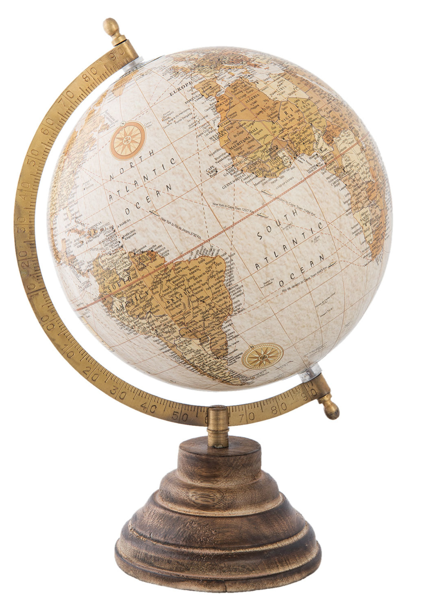 Clayre & Eef Globe terrestre 22*20*33 cm 63957