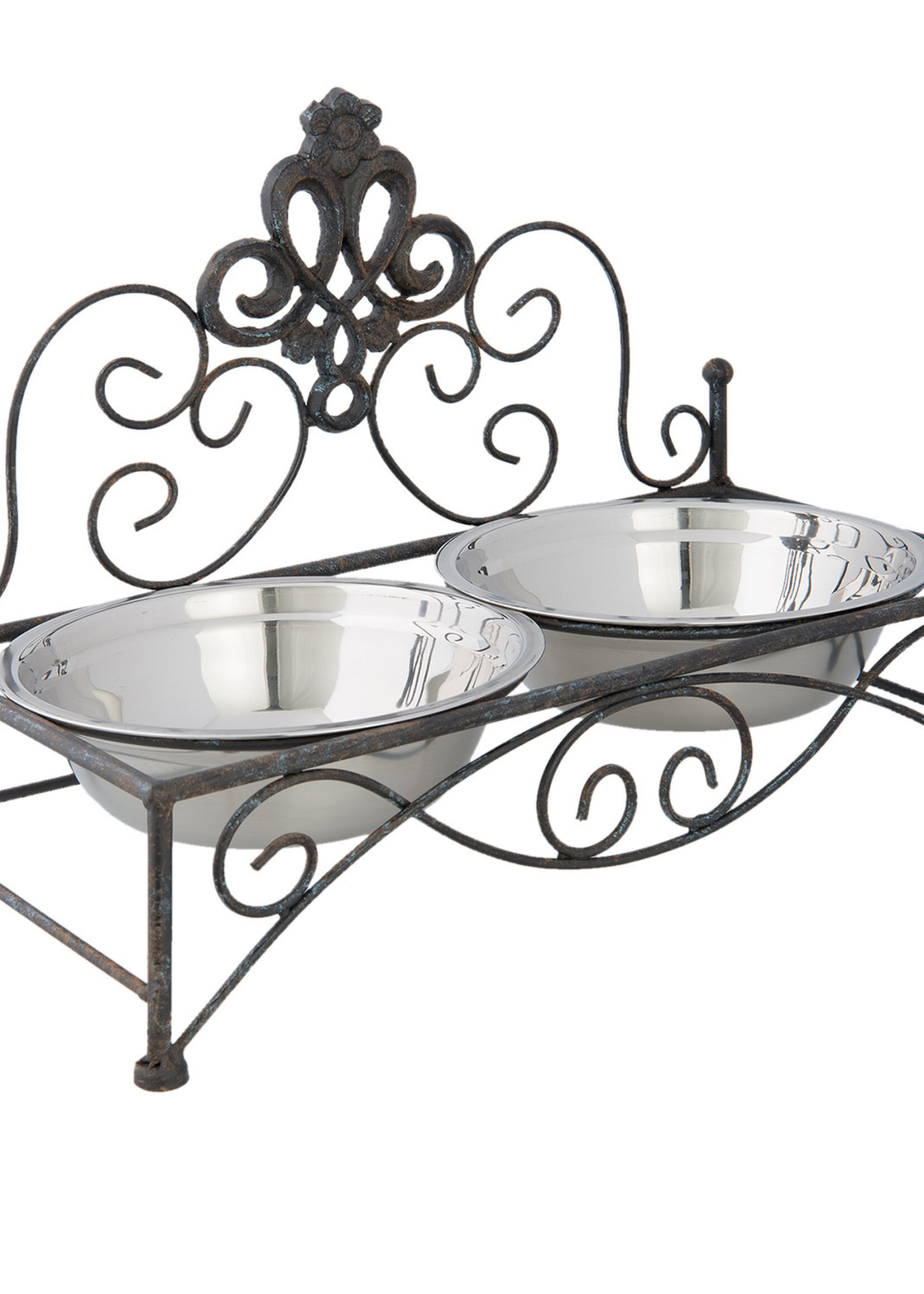 Clayre & Eef Gamelle animal 35*19*27 cm / 2*500 ml 6Y2721