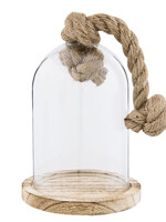 Clayre & Eef Cloche de verre Ø 12*16 cm 6GL2220