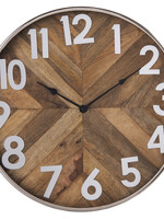 Clayre & Eef Wandklok Ø 50*6 cm / 1*AA 6KL0509