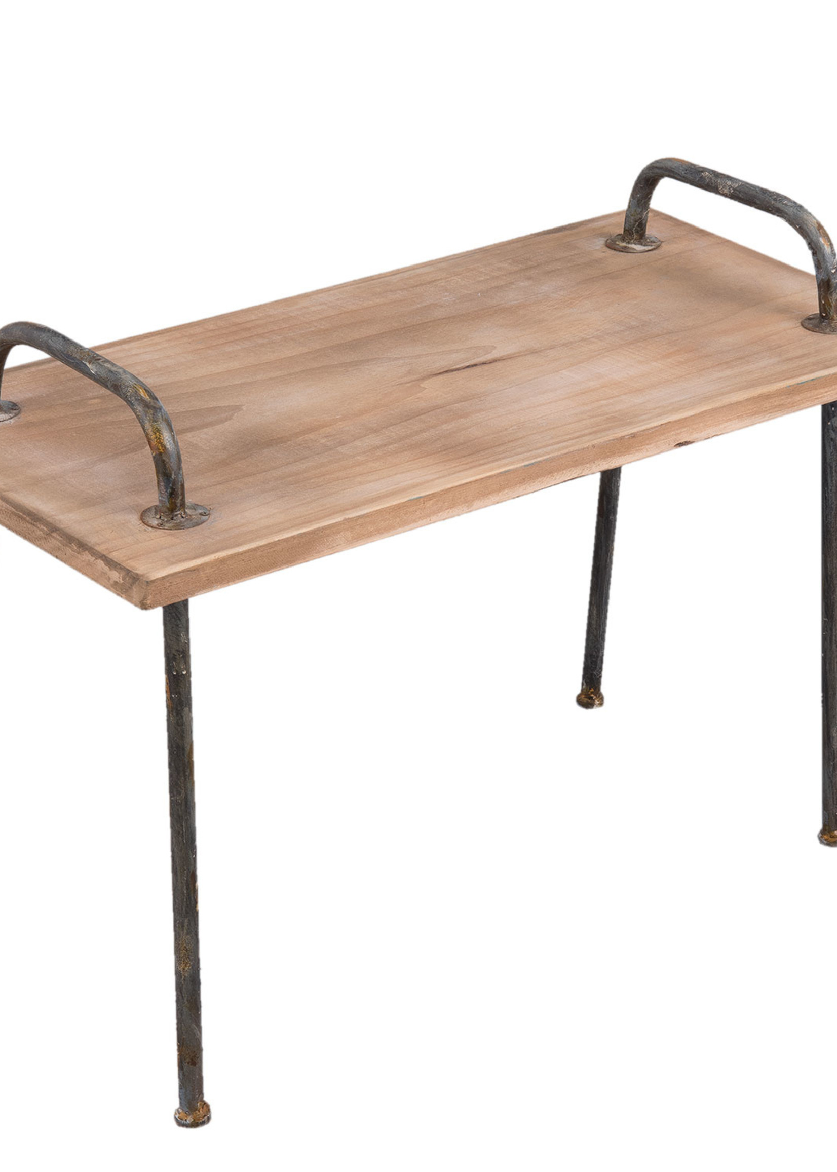 Clayre & Eef Bijzettafel 66*35*48 cm 5H0363