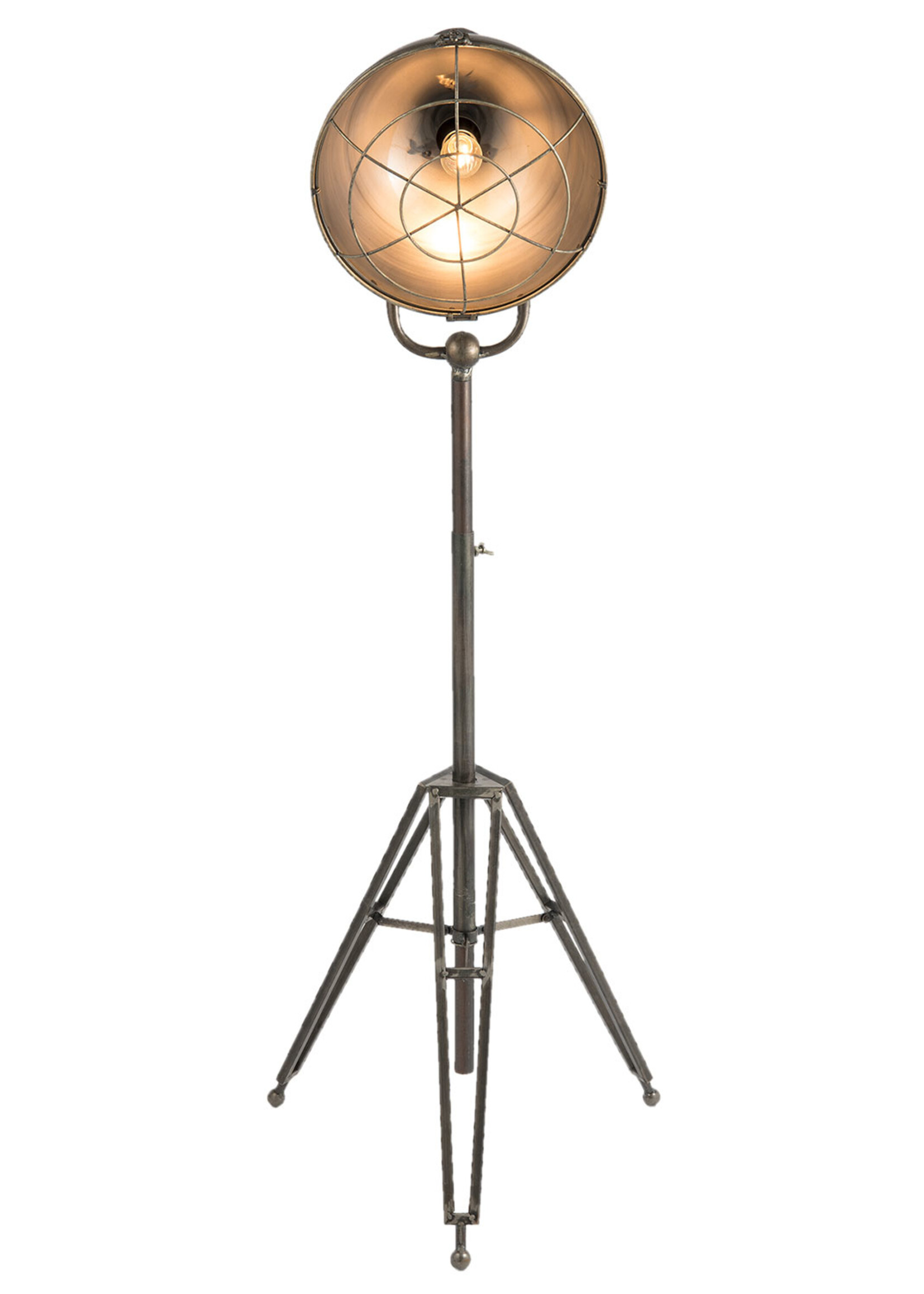 Clayre & Eef Vloerlamp industrieel 51*46*175 cm E27/max 1*40W 5LMP232