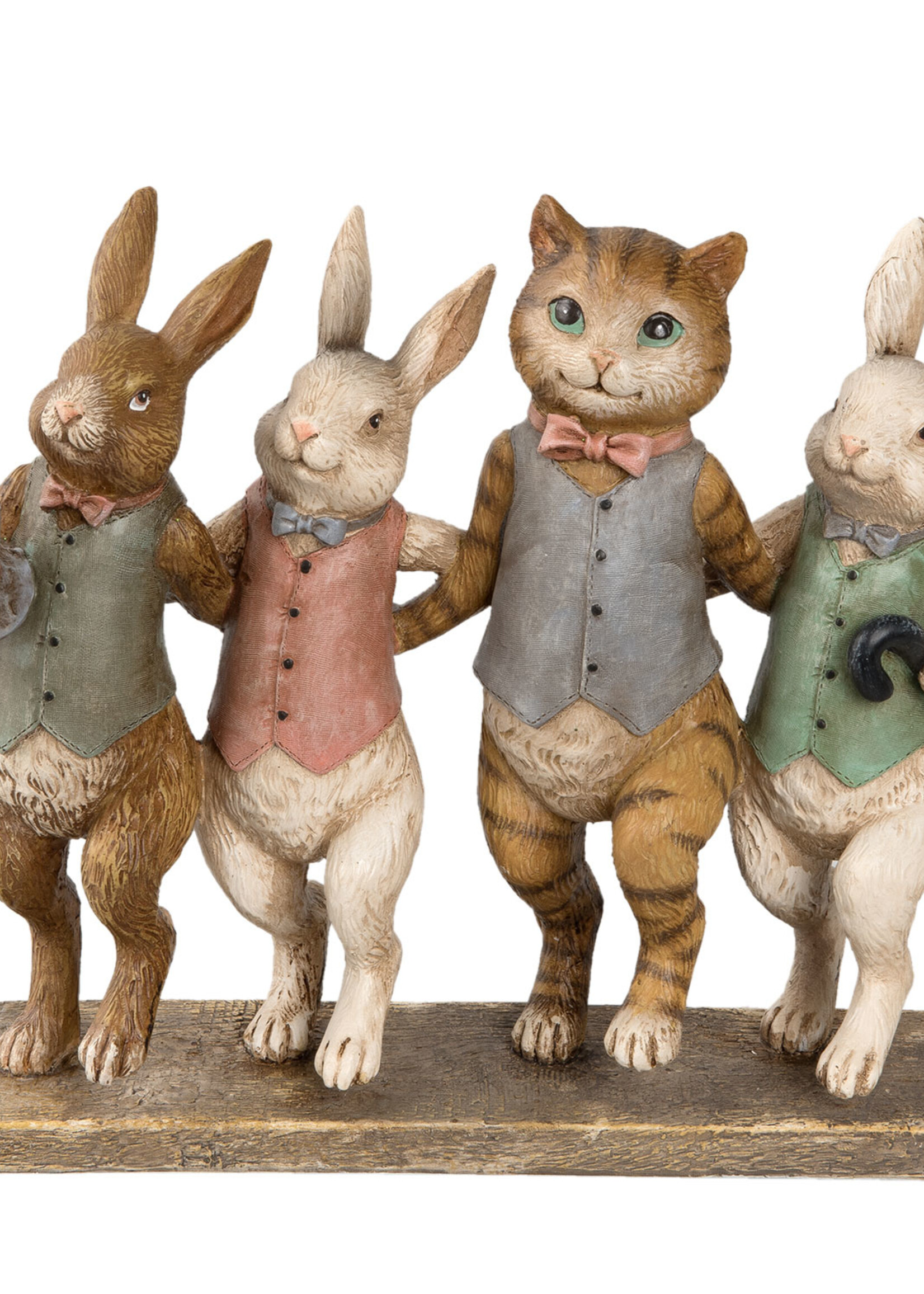 Clayre & Eef Decoratie dieren 23*6*19 cm 6PR2174