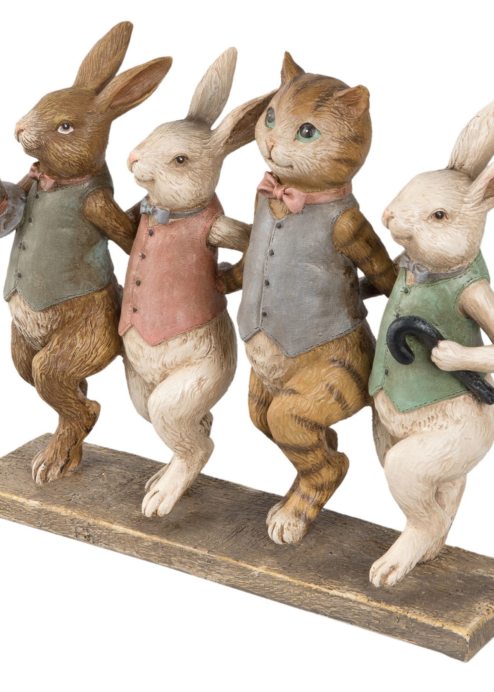 Clayre & Eef Decoratie dieren 23*6*19 cm 6PR2174