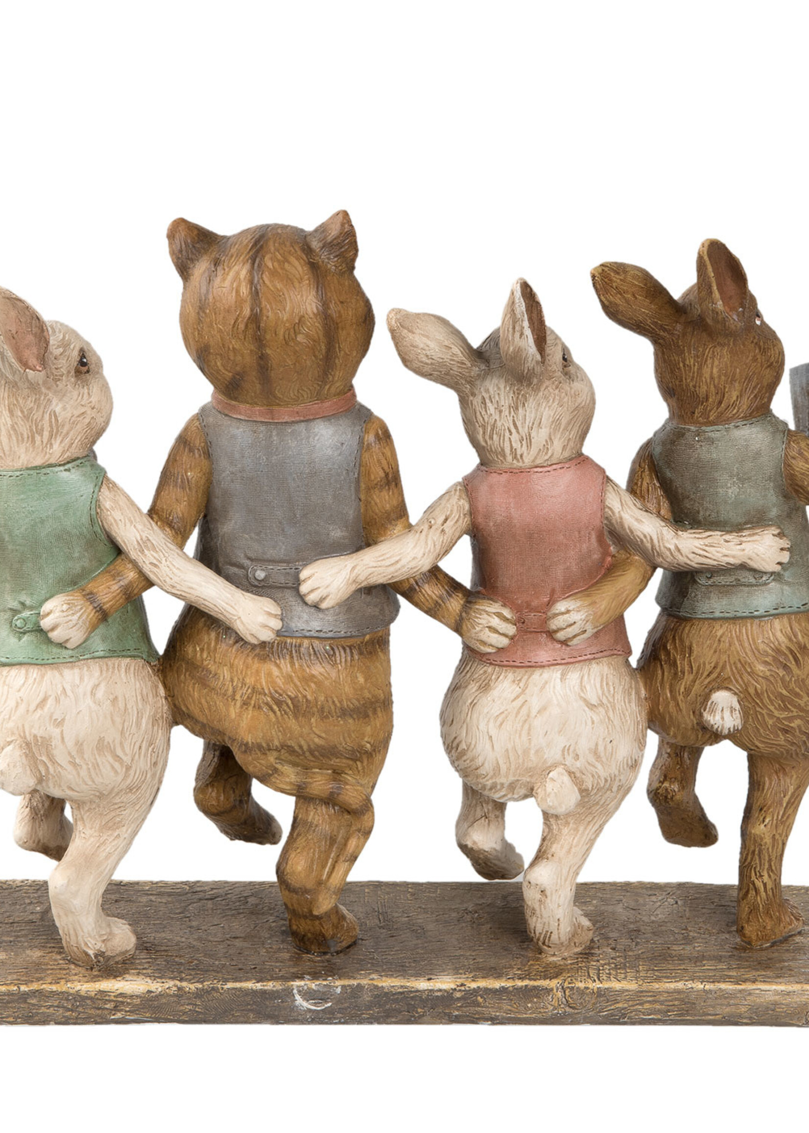 Clayre & Eef Décoration animaux 23*8*19 cm 6PR2174