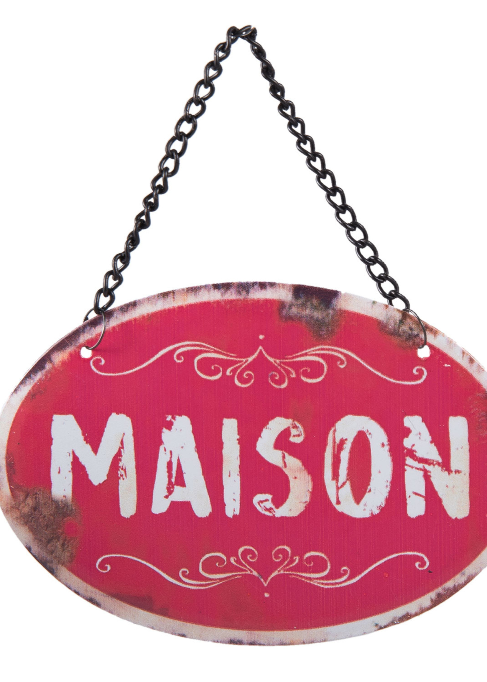 Clayre & Eef Plaque décorative 12*8 cm 6Y2533