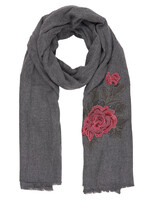 Clayre & Eef Écharpe 62*195 cm gris JZSC0388G