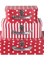 Clayre & Eef Decoratie koffer (3) 30*22*9/25*20*9/20*17*8 cm 64044