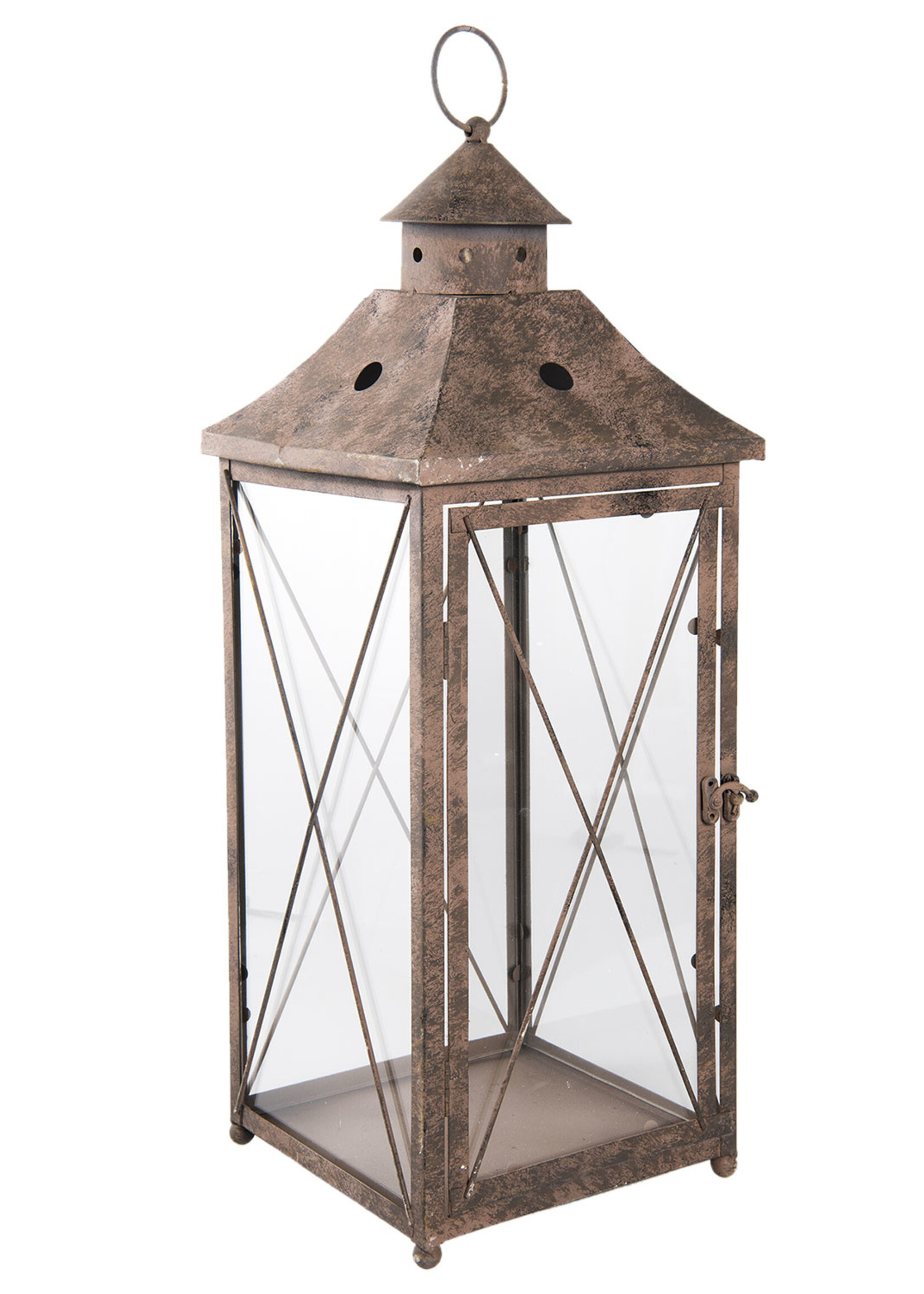 Clayre & Eef Lanterne 23*23*61 cm 6Y2734L