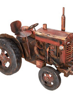 Clayre & Eef Kunstvoorwerp tractor 59*30*44 cm JJART00002