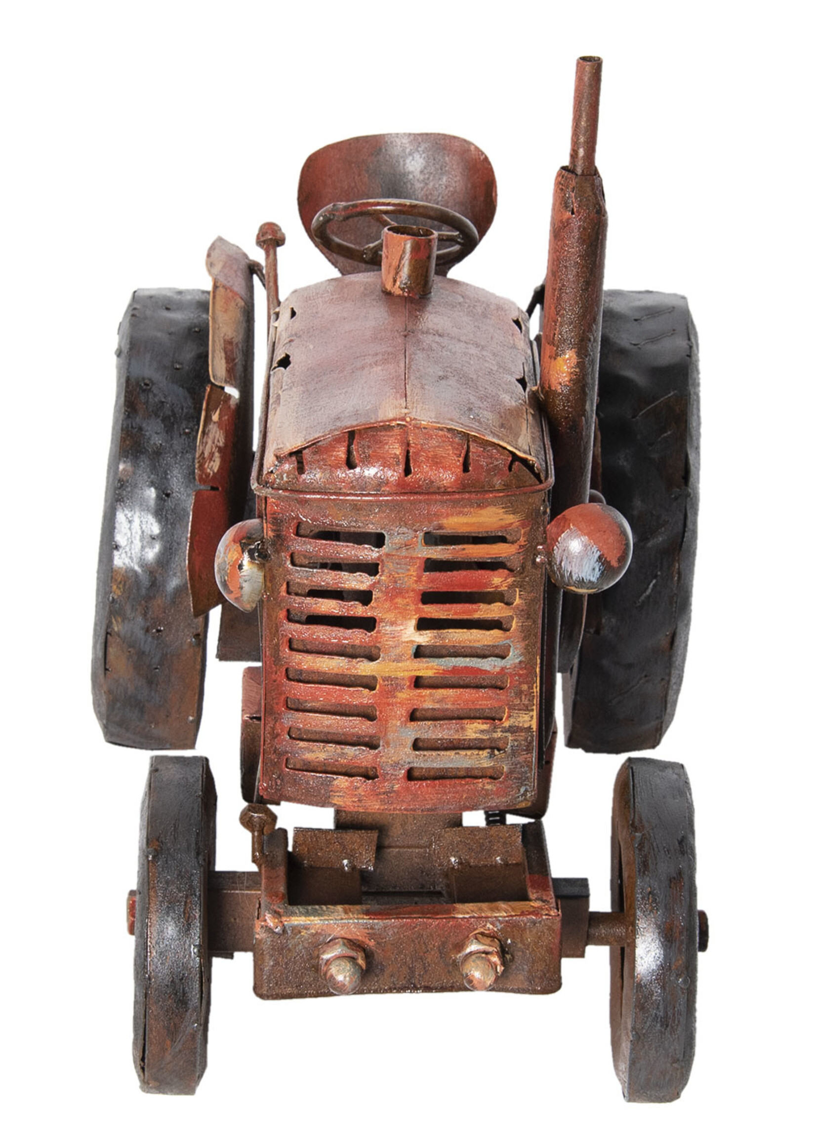 Clayre & Eef Kunstvoorwerp tractor 59*30*44 cm JJART00002