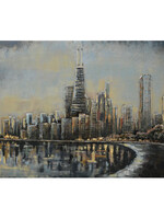 Clayre & Eef Wanddecoratie Skyline 120*4*80 cm JJWA00089