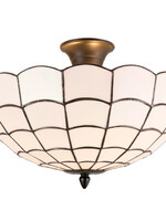 Clayre & Eef Plafondlamp Tiffany Ø 40*30 cm E14/max 2*40W 5LL-5932