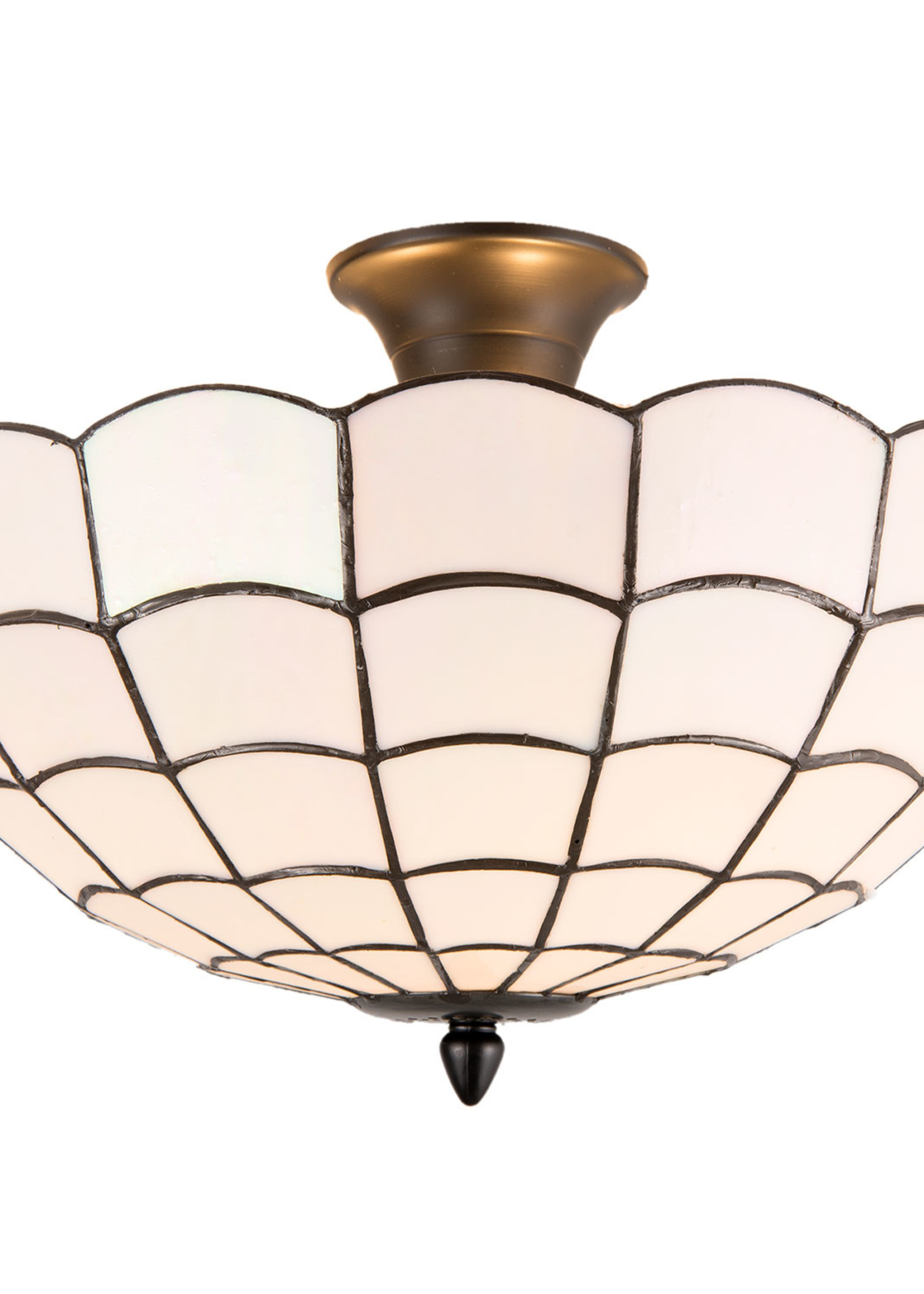 Clayre & Eef Plafondlamp Tiffany Ø 40*30 cm E14/max 2*40W 5LL-5932