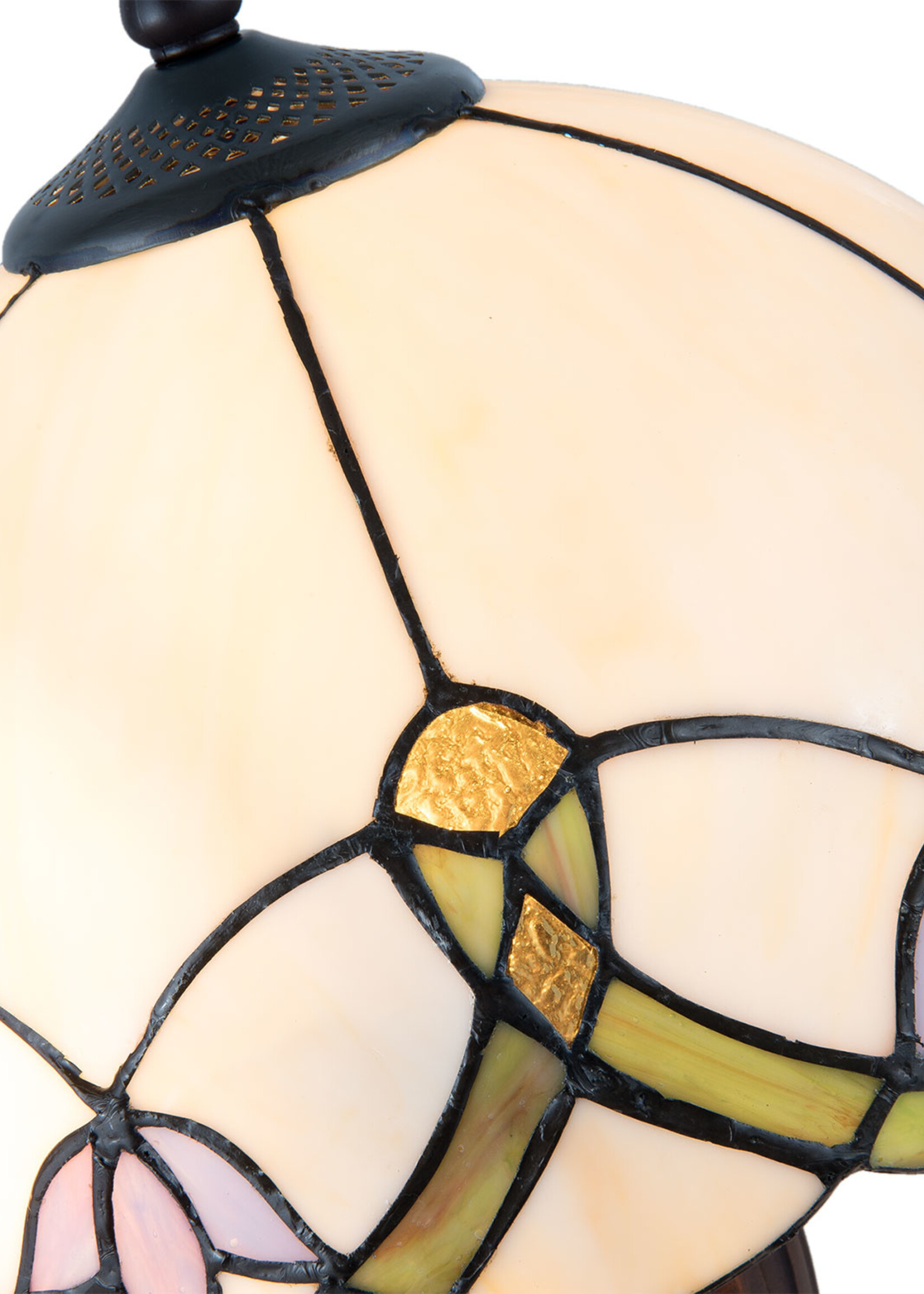 Clayre & Eef Tafellamp Tiffany Ø 30*50 cm E27/max 2*40W 5LL-5918