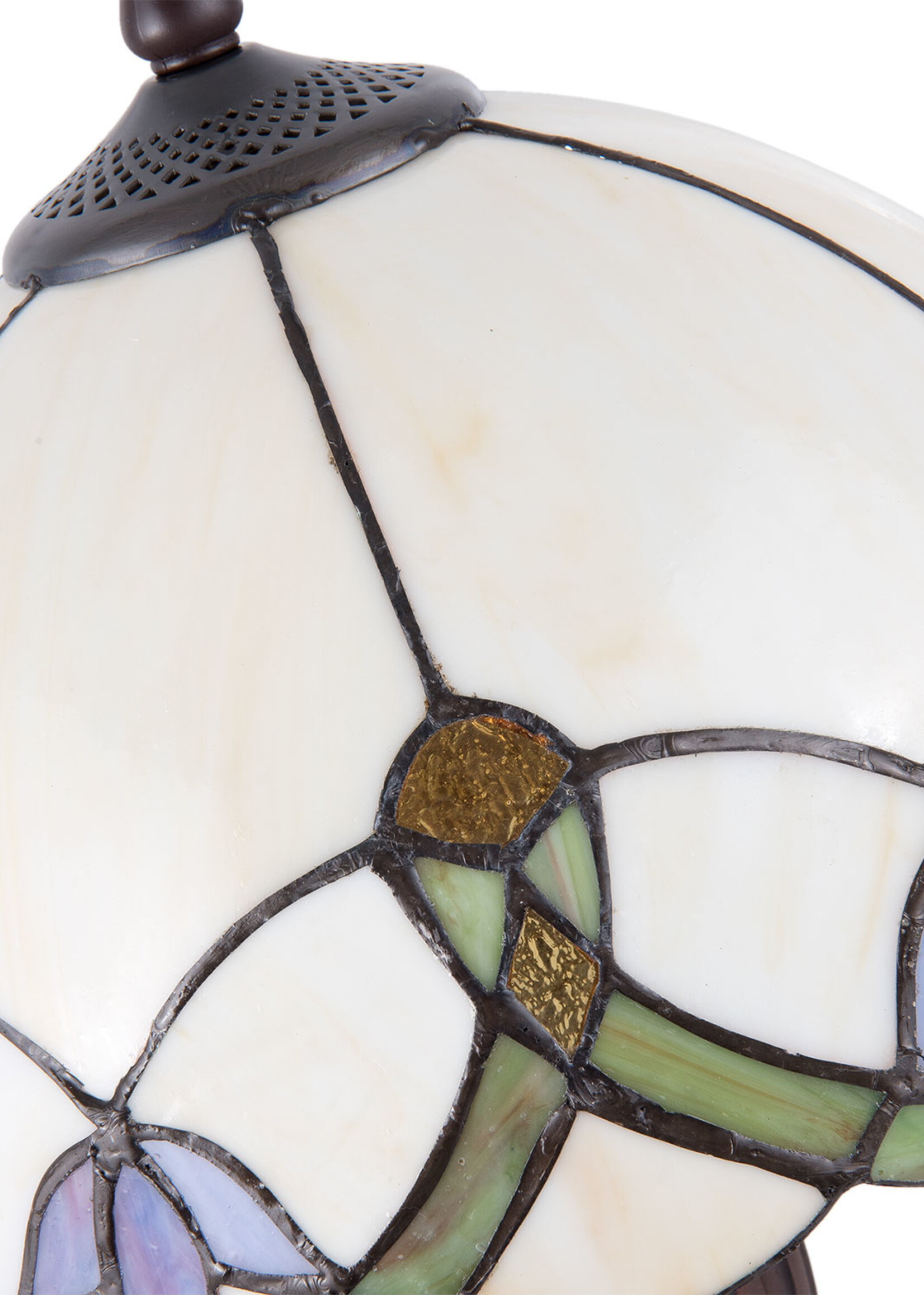 Clayre & Eef Tafellamp Tiffany Ø 30*50 cm E27/max 2*40W 5LL-5918