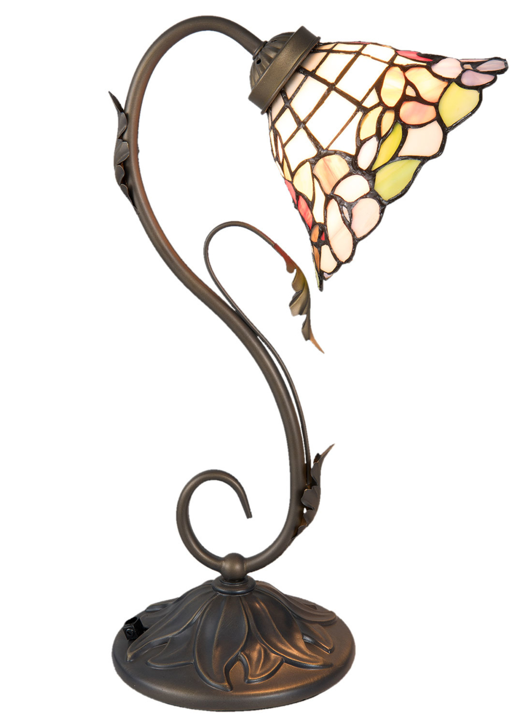 Clayre & Eef Lampe de table Tiffany 32*20*48 cm E27/max 1*60W 5LL-5920