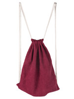 Clayre & Eef Sac 30*40 cm bordeaux JZBG0155A