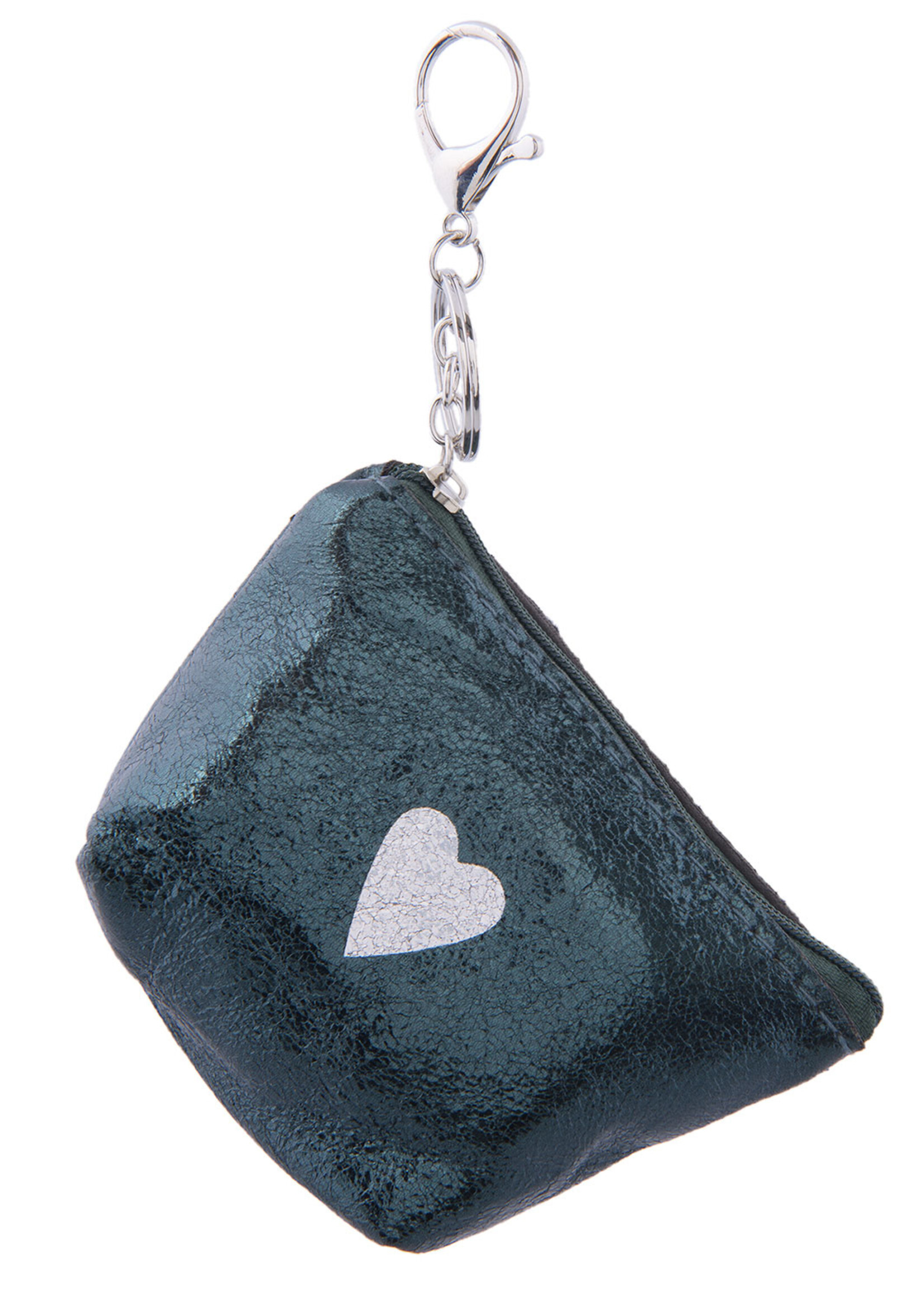 Clayre & Eef Sleutelbeursje 8*13 cm blauw JZKW0009BL