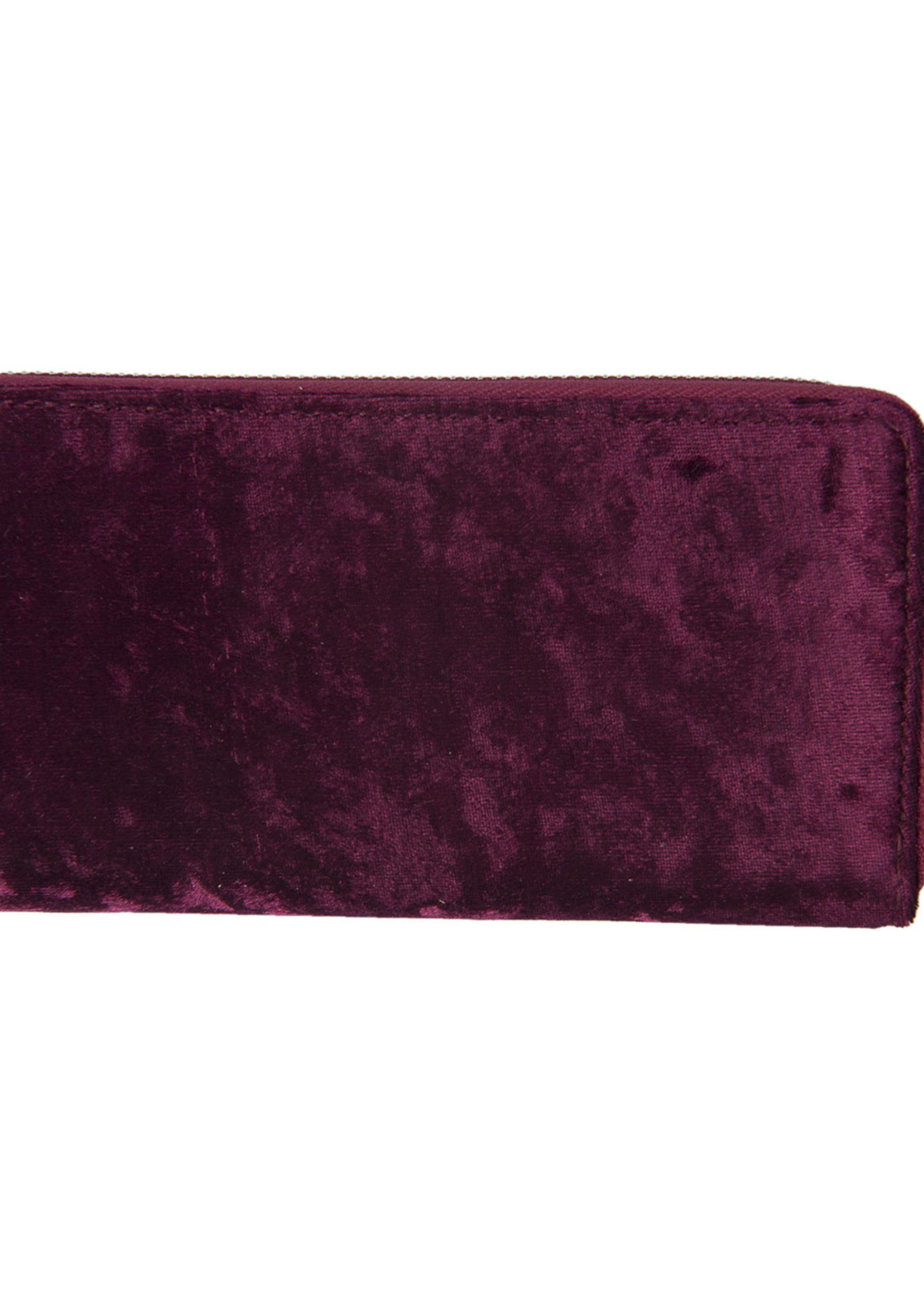 Clayre & Eef Porte-monnaie 19*10 cm bordeaux JZWA0045A