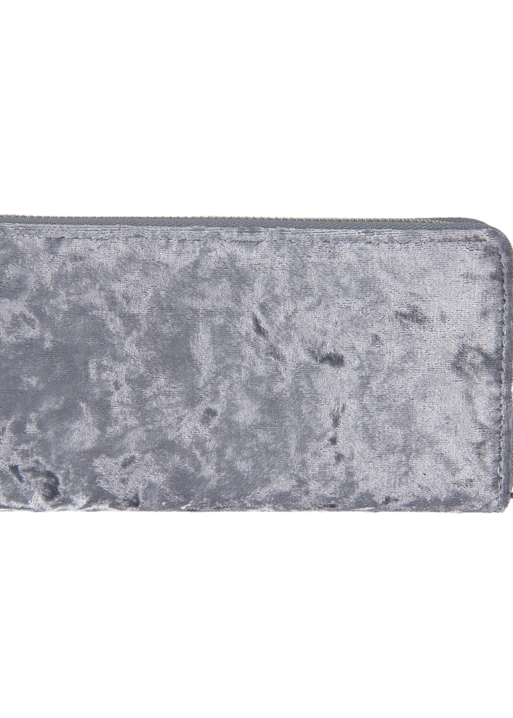 Clayre & Eef Porte-monnaie 19*10 cm gris JZWA0045G