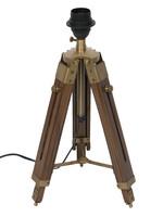 Clayre & Eef Lampe de table trépied H42-69 cm E27/max 1*60W 5LL-5959