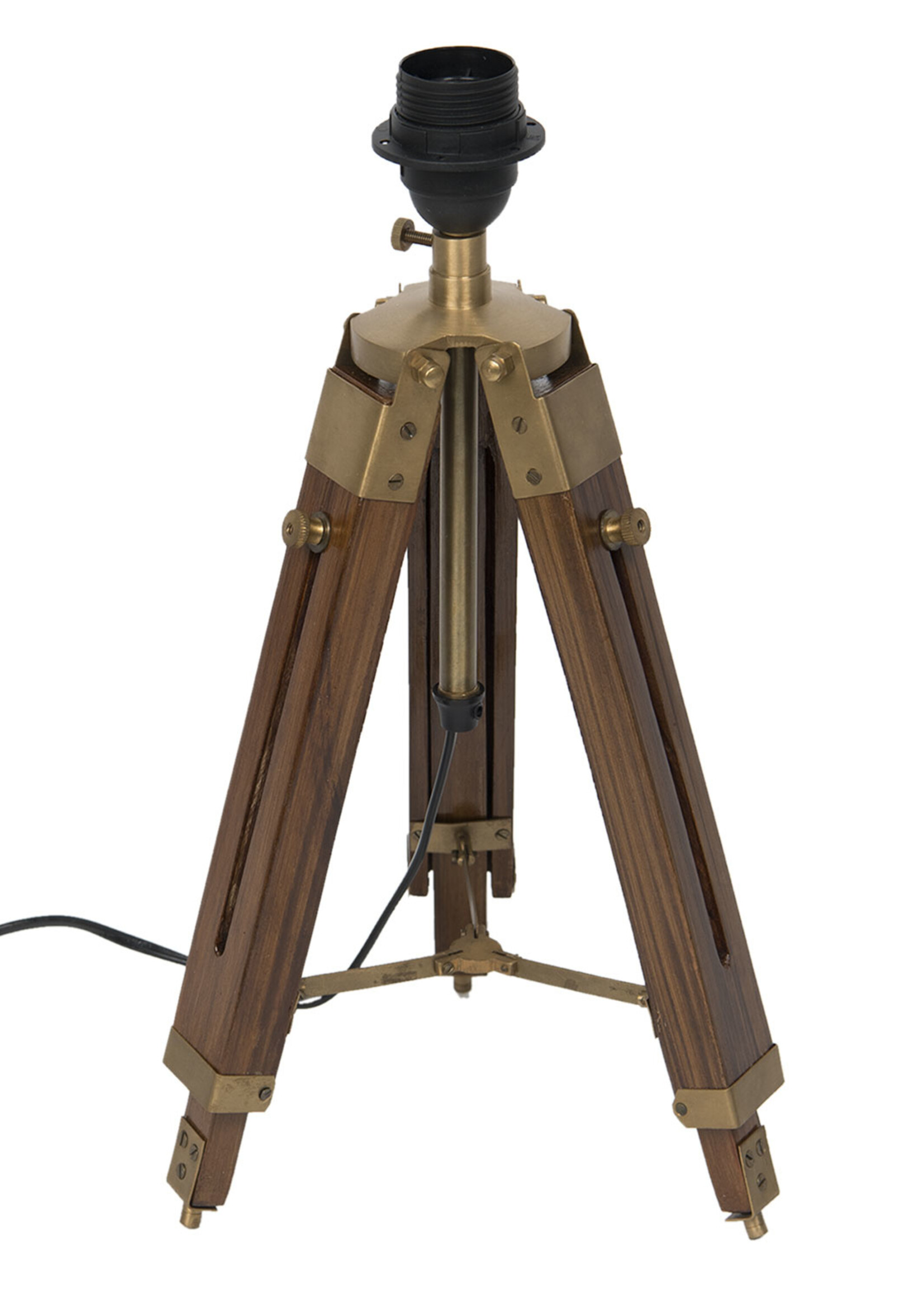 Clayre & Eef Lampe de table trépied H42-69 cm E27/max 1*60W 5LL-5959