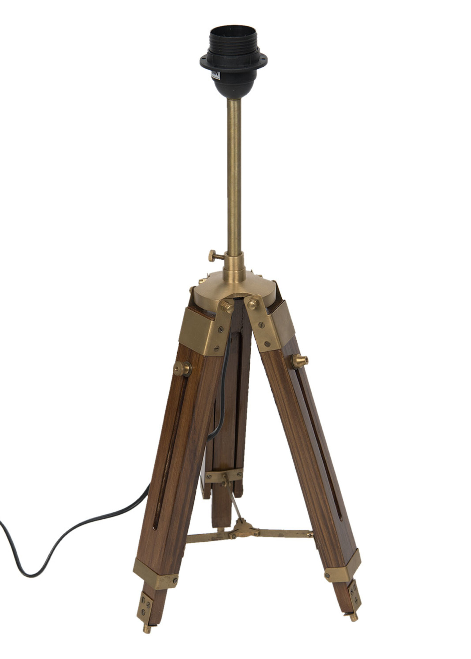 Clayre & Eef Tafellamp driepoot H42-69 cm E27/max 1*60W 5LL-5959