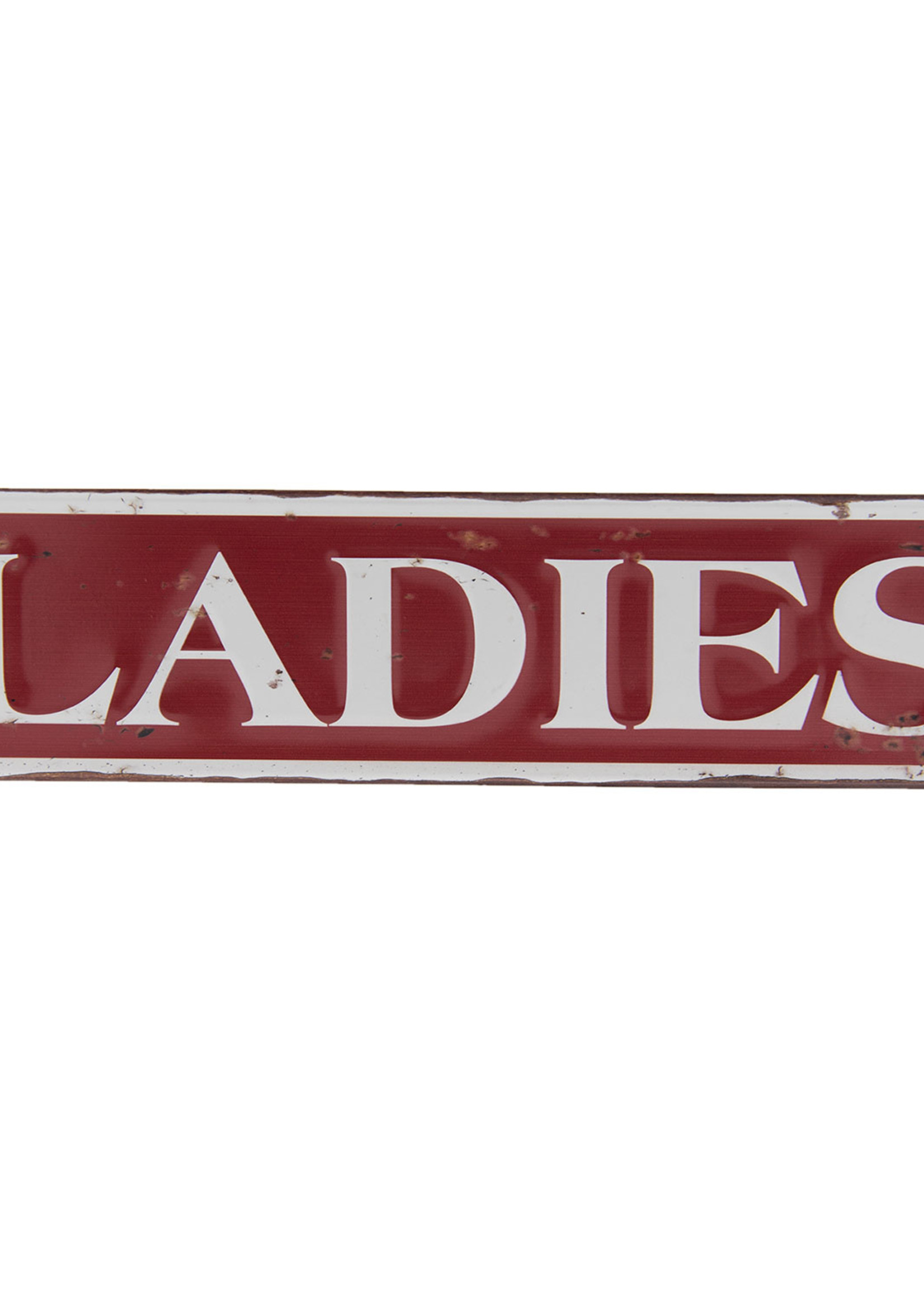 Clayre & Eef Plaque décorative ladies 40*10 cm 6Y2828