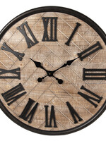 Clayre & Eef Wandklok Ø 76*5 cm / 1*AA 5KL0125