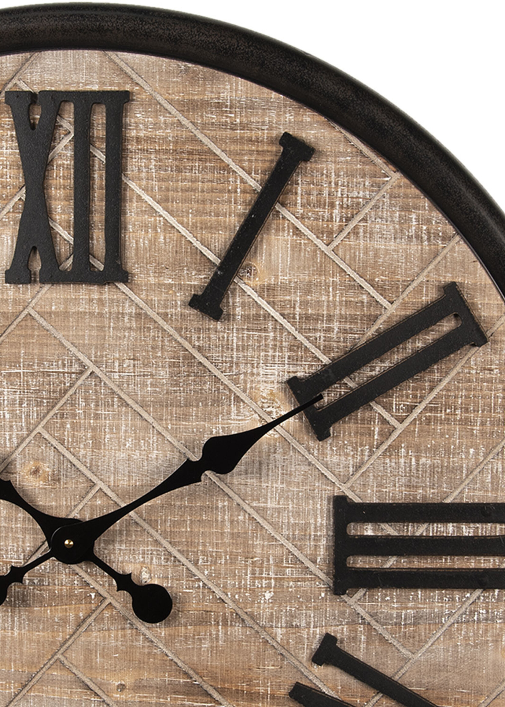 Clayre & Eef Horloge murale Ø 76*5 cm / 1*AA 5KL0125