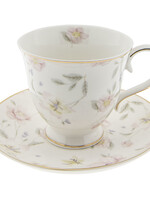Clayre & Eef Tasse et soucoupe Ø 15*9 cm / 220 ml TWFKS-1