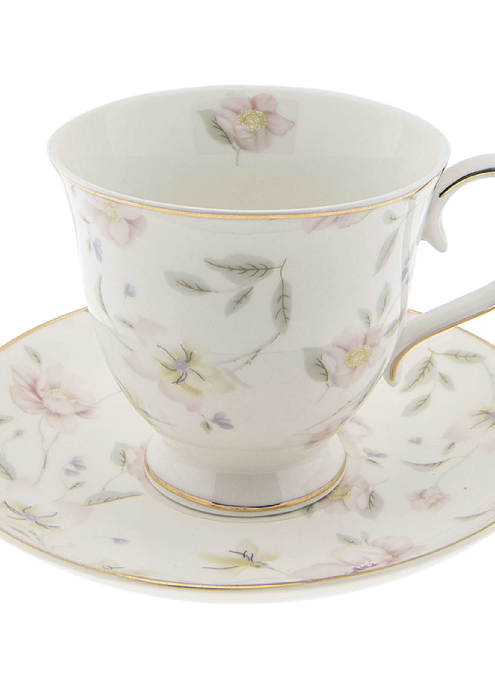 Clayre & Eef Tasse et soucoupe Ø 15*9 cm / 220 ml TWFKS-1