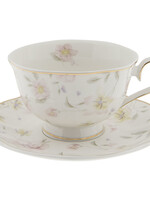 Clayre & Eef Tasse et soucoupe Ø 15*7 cm / 220 ml TWFKS-2