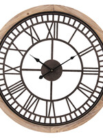 Clayre & Eef Horloge murale Ø 60*4 cm / 1*AA 5KL0134