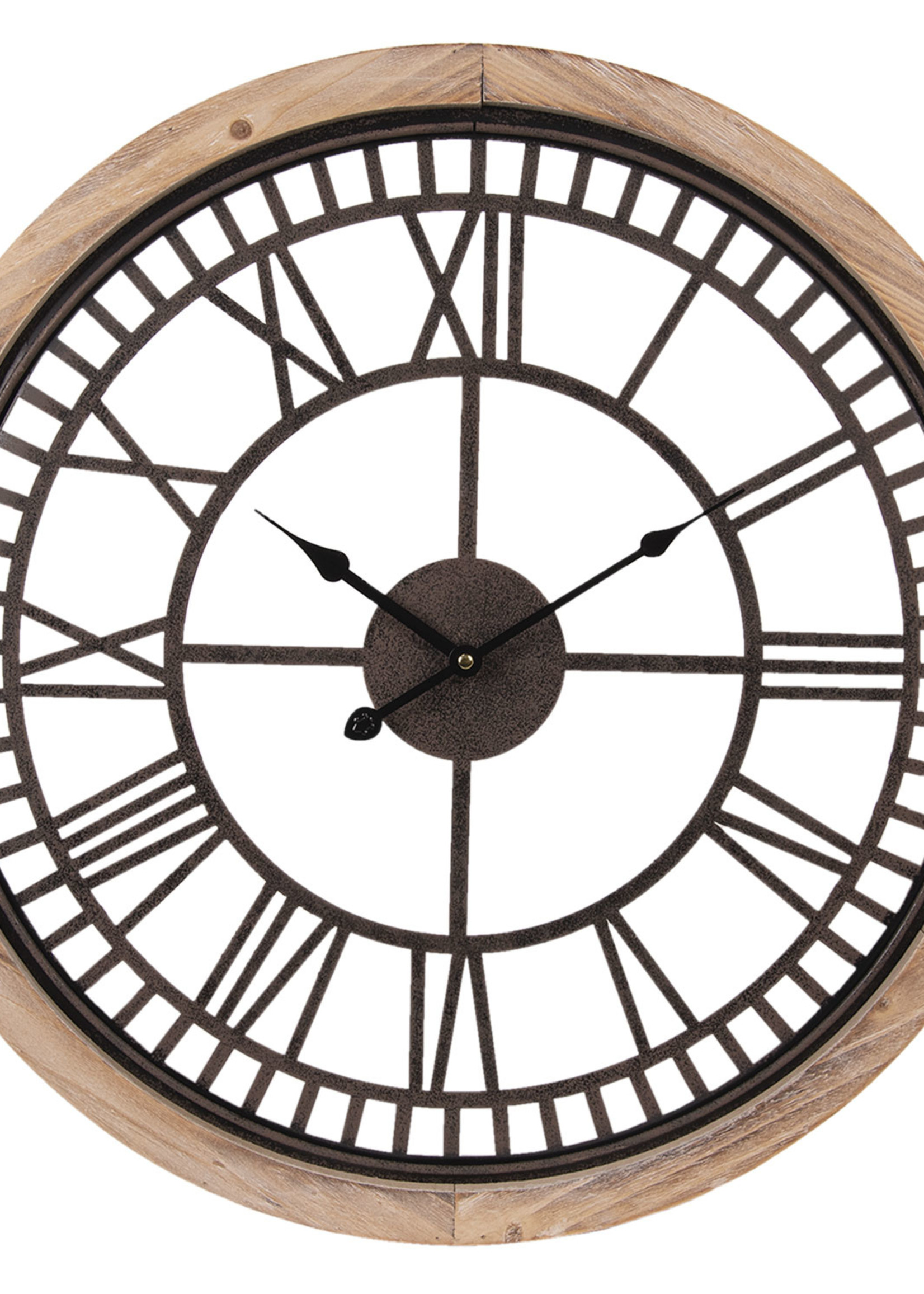 Clayre & Eef Horloge murale Ø 60*4 cm / 1*AA 5KL0134