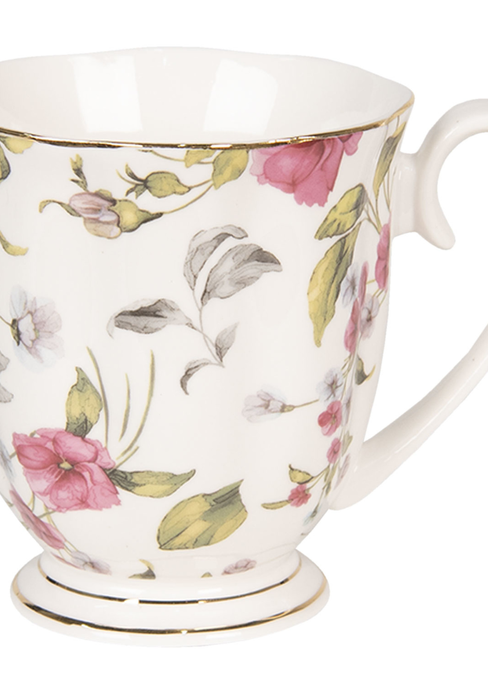 Clayre & Eef Mug 11*8*9 cm / 200 ml 6CE0839