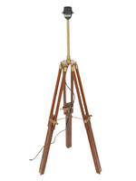 Clayre & Eef Lampe de table trépied H46-84 cm E27/max 1*60W 5LL-5958