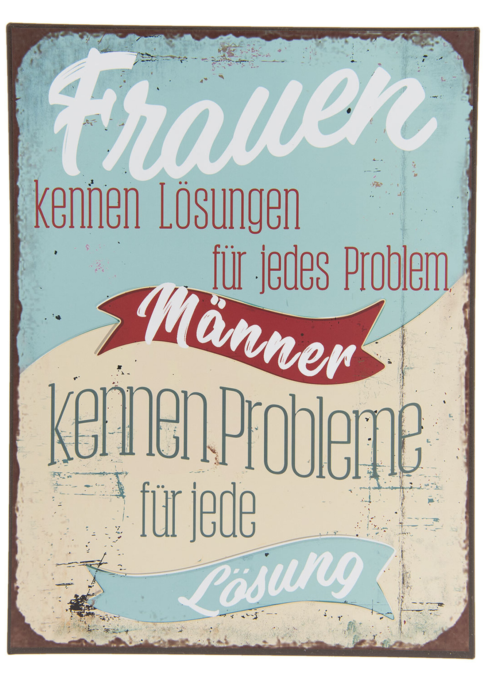 Clayre & Eef Tekstbord 26*35*0.5 cm 6Y2806