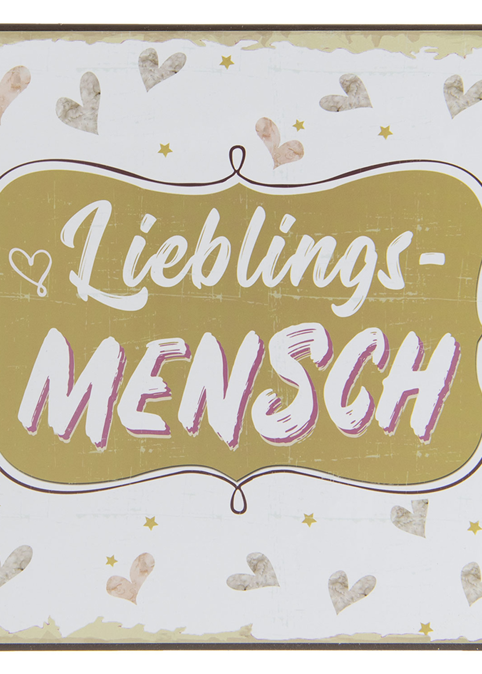 Clayre & Eef Tekstbord 25*25*0.5 cm 6Y2807