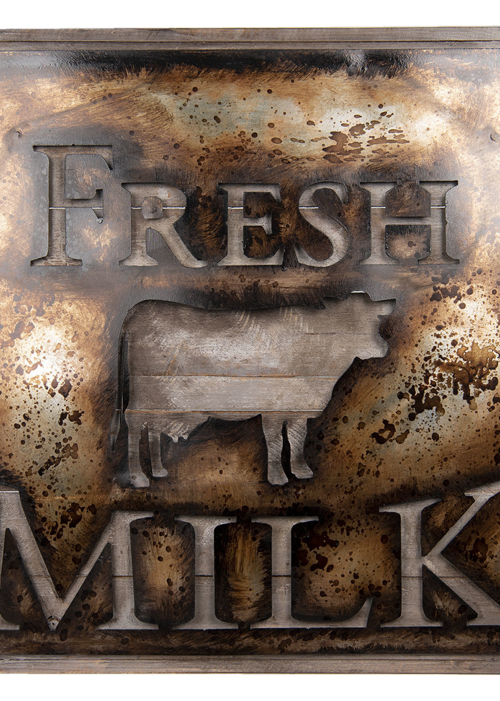 Clayre & Eef Mur Déco vache 60*60*3 cm 5WA0133