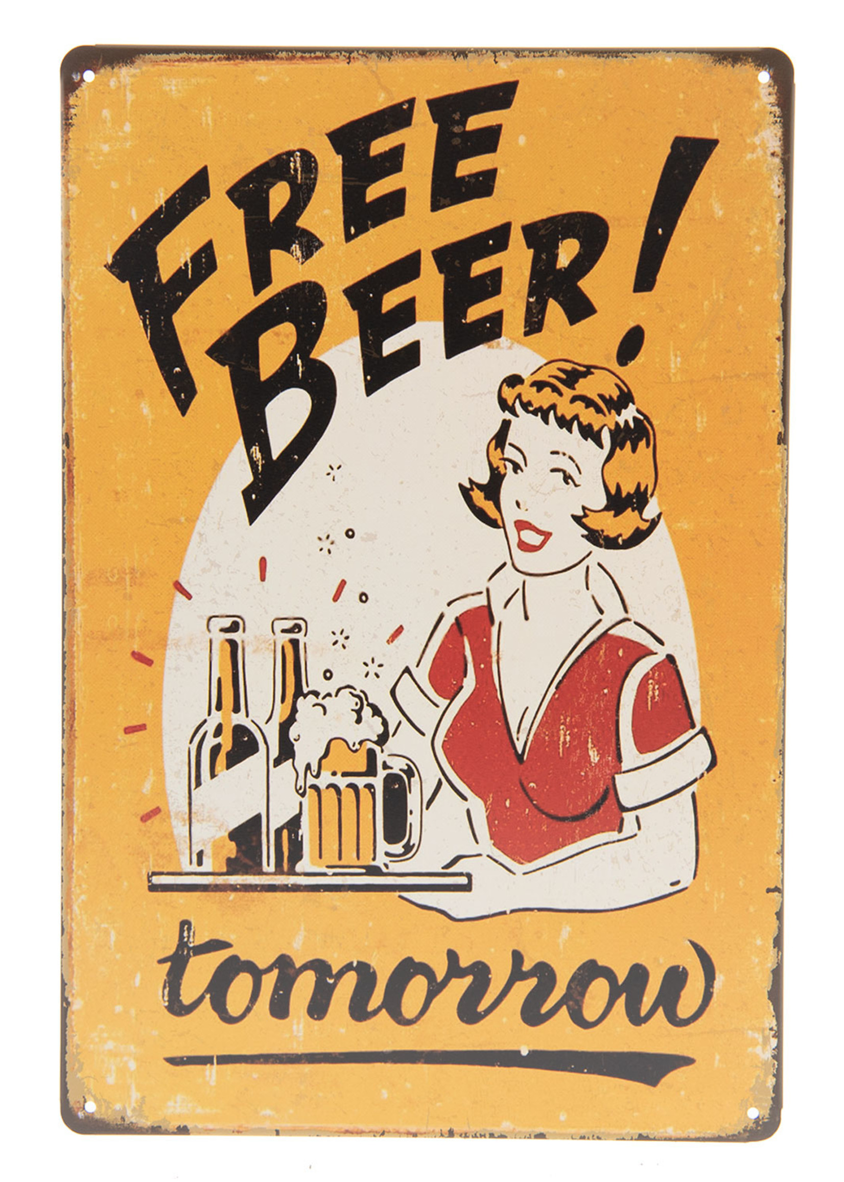 Clayre & Eef Plaque décorative 20*30 cm 6Y3122